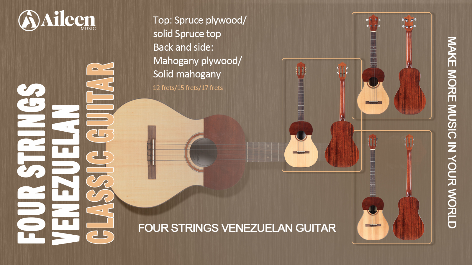 Four strings venezuelan guitar