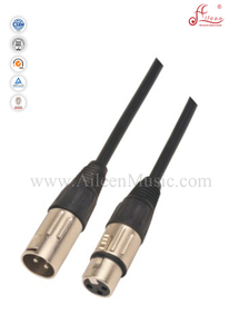 6mm Black Spiral Xlr To Xlr Microphone Cable (AL-M014)