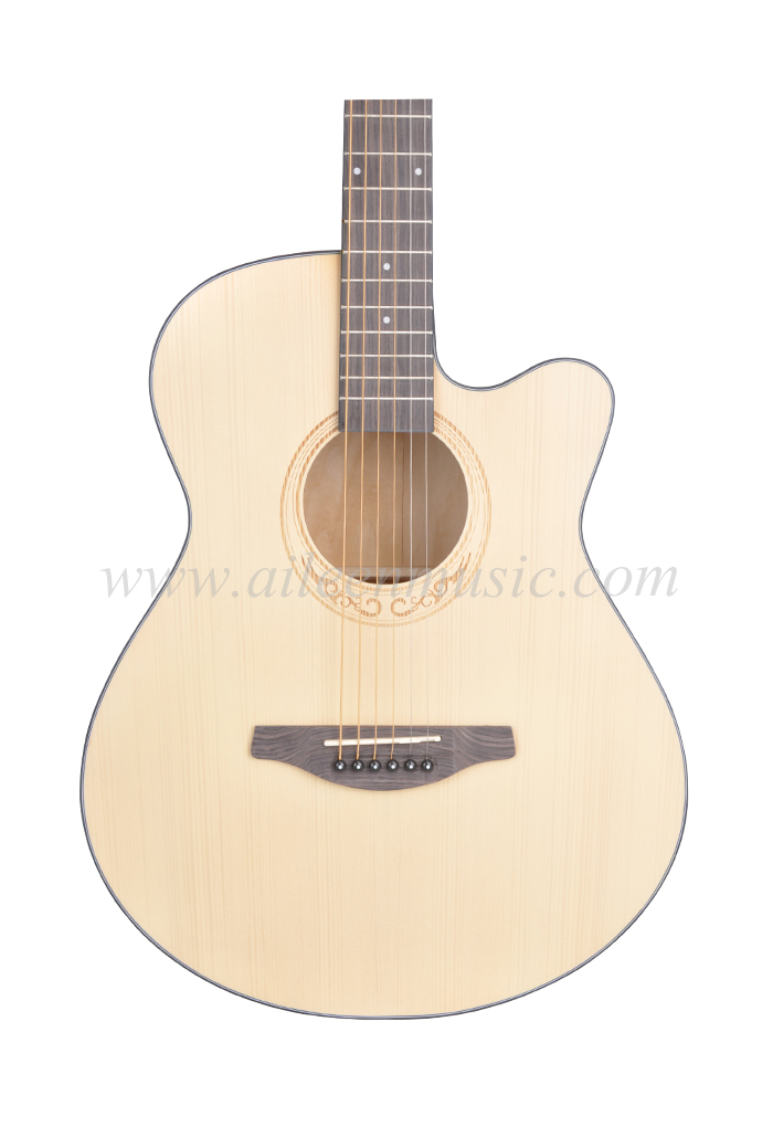 40 Inch Solid Spruce Top Quality Acoustic Guitar(AFM-H10-40)