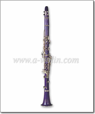 Purple color Nickel plated keys Bb Clarinet (CL3071N)