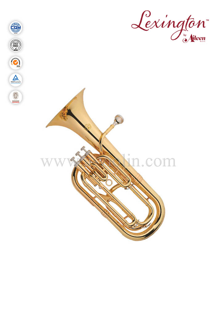 bB key Brass lacquered 3 Pistons Baritone-Y style (BR9800G)