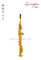 Bb Key Yellow brass Chinese Pads jinbao soprano saxophone(SP400G)