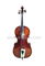 Ebony Fitted All Solidwood Flamed Cello With Bag (CM140)