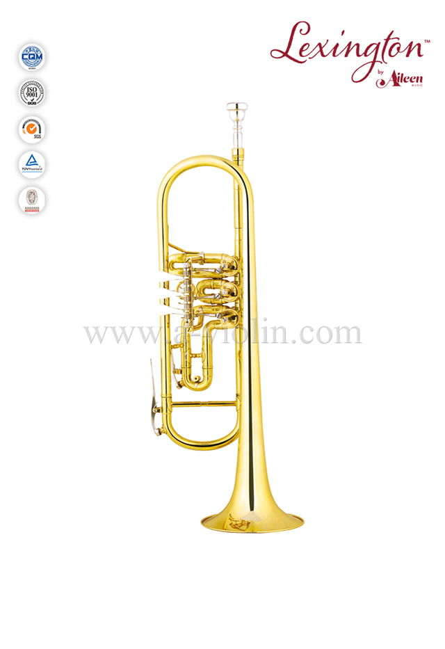Standard Rotary Valve Professional Trumpet With Premium Case (TP8807G)