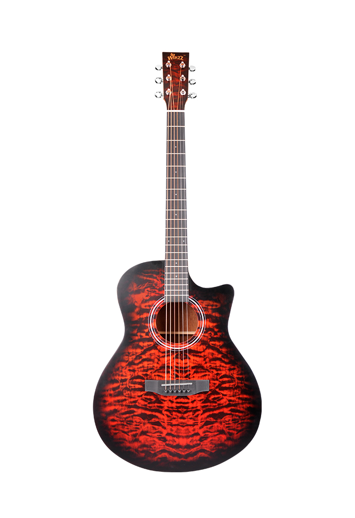 41 Inch More Color Cutaway Solid Sprue Top Acoustic Guitar ( AFM17DTC-GA)