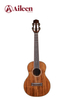 AU55S Factory D'Addario Clear Nylon Strings 26" All Solid Koa Ukulele