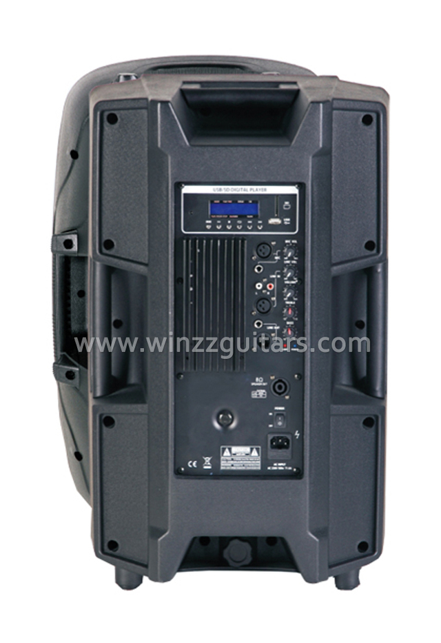 Active 12'' Woofer Plastic Cabinet PA Speaker ( PS-1215APR )