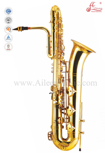 Bb Key Yellow Brass Bass Saxophone (SP3061G)
