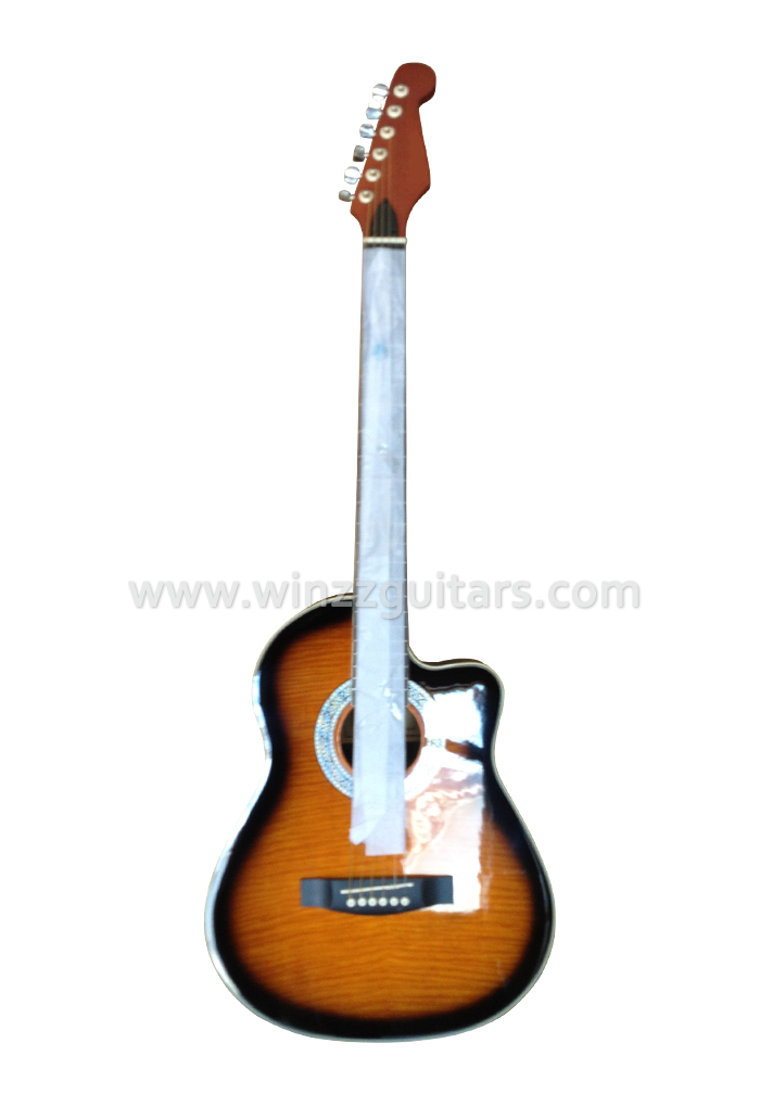 39" Colourful Western Cutaway Ovation Guitar (AFO931C)