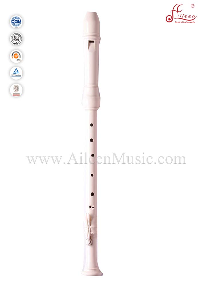 Ivory Plastic Baroque Tenor Recorder Flute (RE2648B)