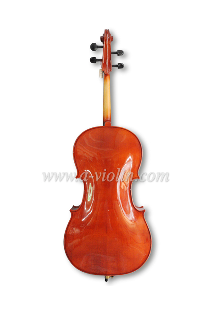Hand Carved Ebony Parts Solidwood Student Cello (CG103)