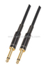 1/4"TS 6mm PVC Black 64*0.12 Spiral Guitar Cable(AL-G022)