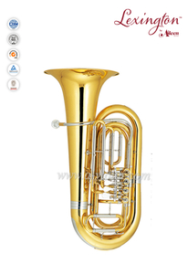 3/4 Bb Key Lacquer Finish Yellow brass Piston Tuba (TU500G)