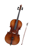 3/4 Moderate Cello Flamed Maple Back Cello for Sale(CM110M)