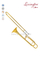 Bb/F Key Yellow brass Tuning slide jinbao trombone (TB800G)