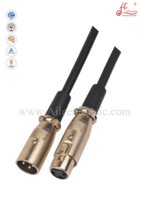6mm PVC Male-Female Spiral Microphone Cable (AL-M012)