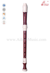 Wooden Copy Baroque Red Soprano Recorder Flute Instruments (RE2428B)