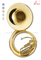 3 Valves Gold Lacquer Bb Key Sousaphone (SS9900)