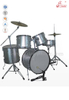 5-pc Musical Frame Drum Set With Drum Stick (DSET-210)