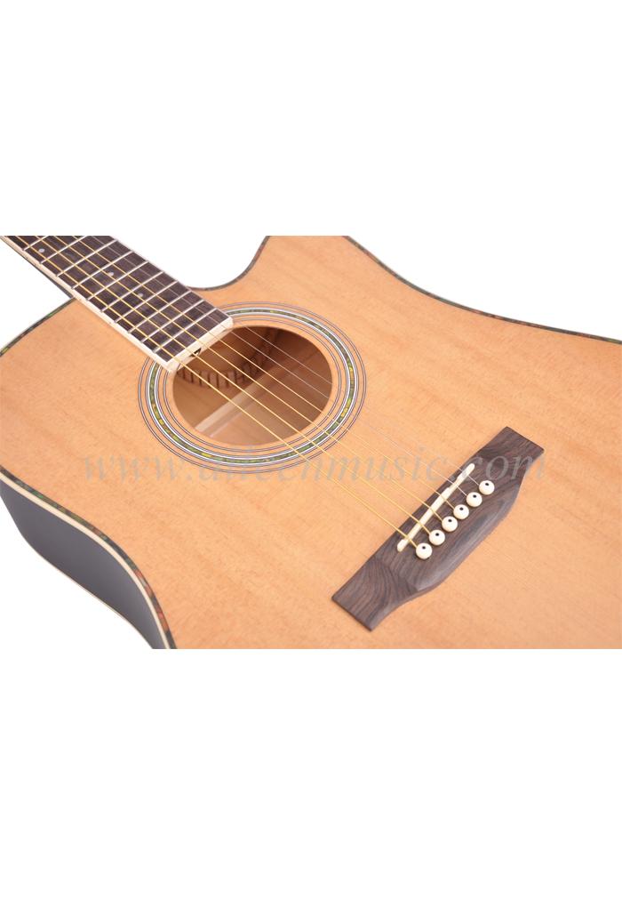 41" Cutaway Spruce Plywood Top Acoustic Guitar (AF168C)