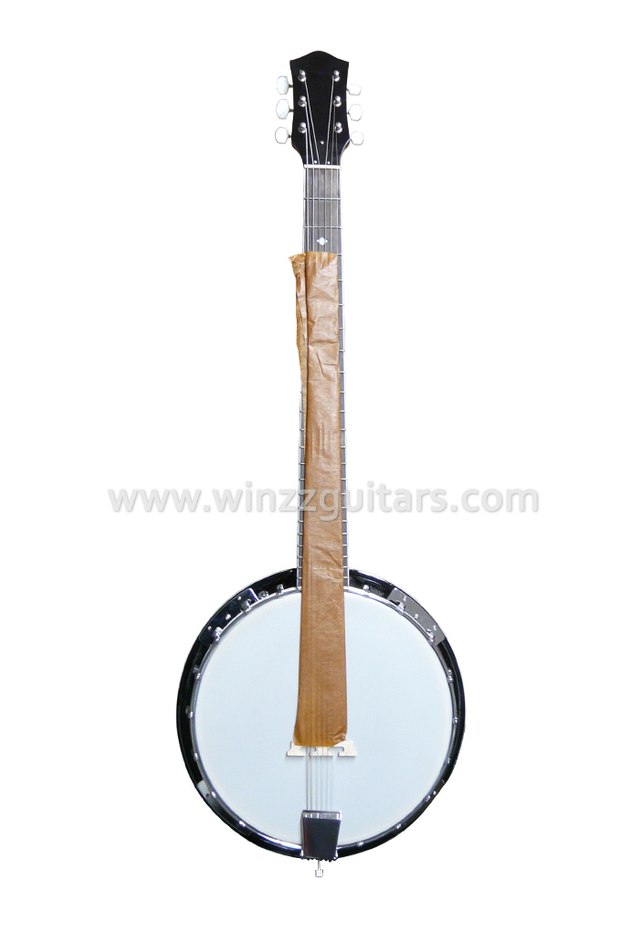 24 Bracket 6 Strings Sapele Plywood Resonator Banjo (ABO246)