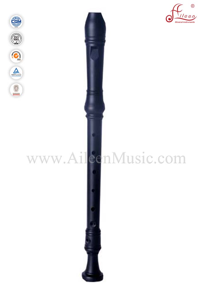 Baroque Whole Black Alto Plastic Recorder Flute (RE2308B-2)