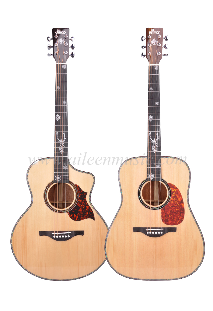 High Quality 40\'\'/41\'\' AAA Solid Sitka Spruce Top Acoustic Guitar (AFH17SC)