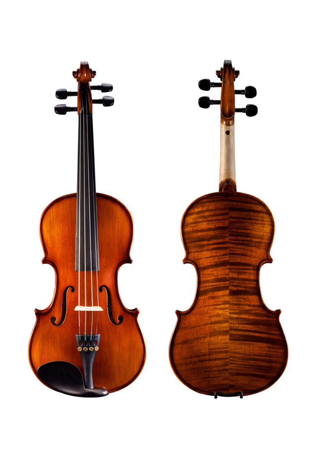 Wholesale Middle Grade Flame Back Metal violin german prices(VM100)