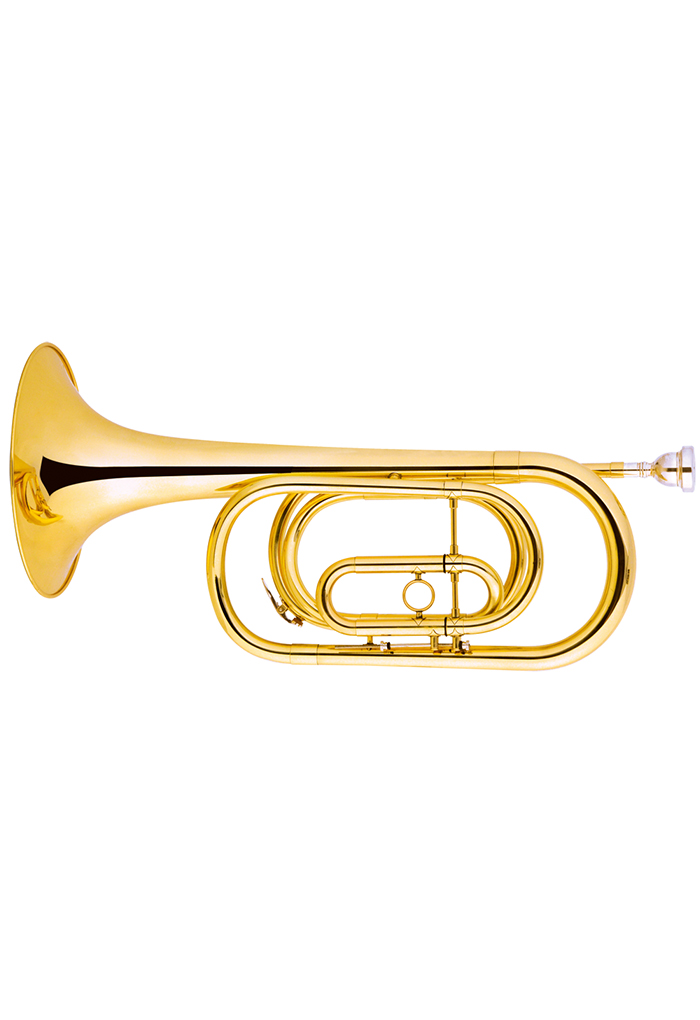 Exquisite Brass Bugle Horn for Adults Students(BUH-G165G) - Aileen Music