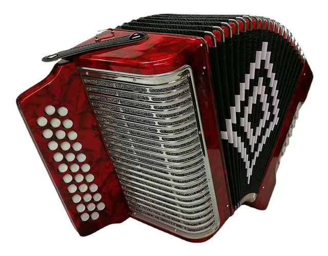 B3112SB Stainless Steel Grille 31 Button 12 Bass Button Accordion Professional