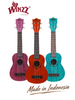 AU605-21 Winzz Colorful Soprano 21'' Ukulele Made in Indonesia