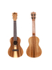 AU604-21 Winzz Quality Soprano Teak (white Fiber) Plywood 21'' Ukulele Made in Indonesia