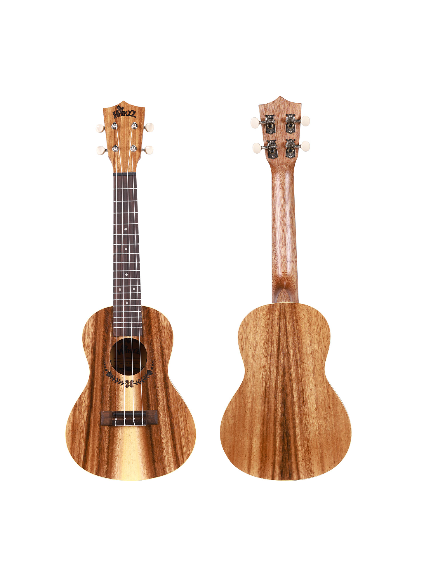 AU604-21 Winzz Quality Soprano Teak (white Fiber) Plywood 21'' Ukulele Made in Indonesia