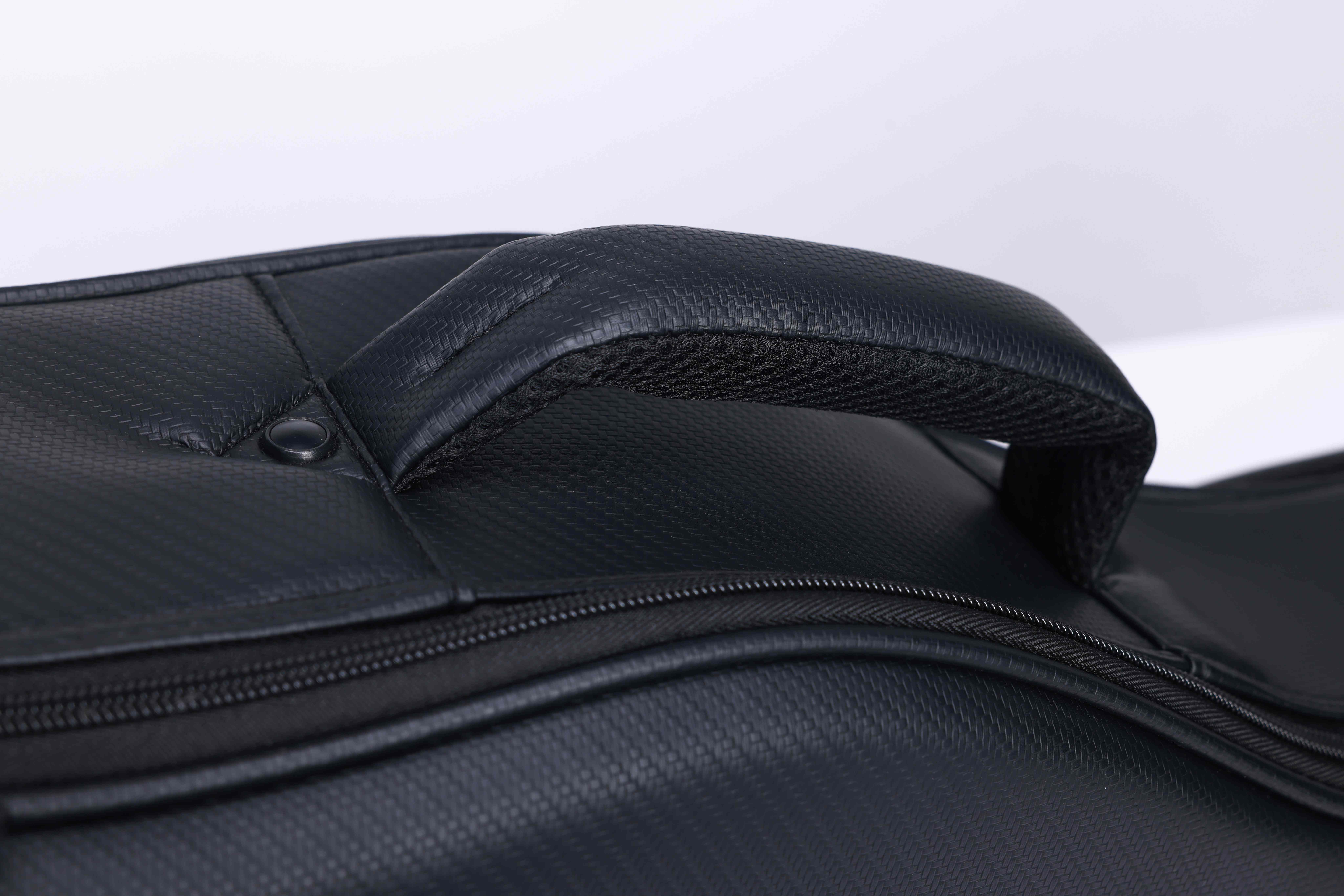 Acoustic Guitar Gig Bag 15mm PE Foam Padding Black PU Fabric Nylex Lining Large Pocket (BGW1718)