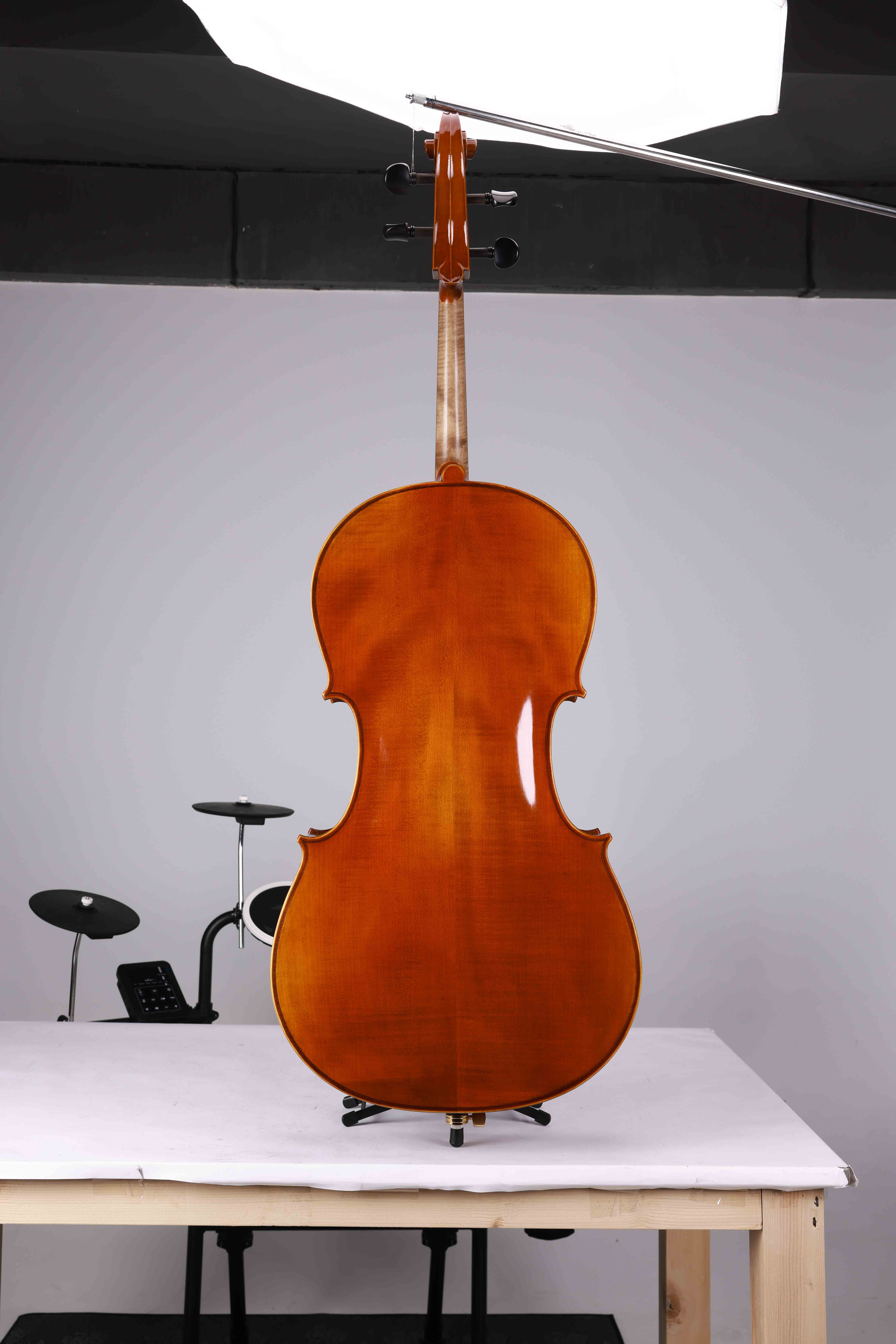 LC02 Legacy Series Selected Solid Spruce Top 1/8- 4/4 Professional Advanced Cello