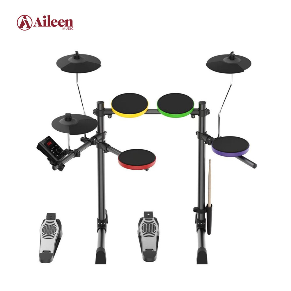 AED-140R Color Options Available 5 Piece Portable Electric Drum Kit