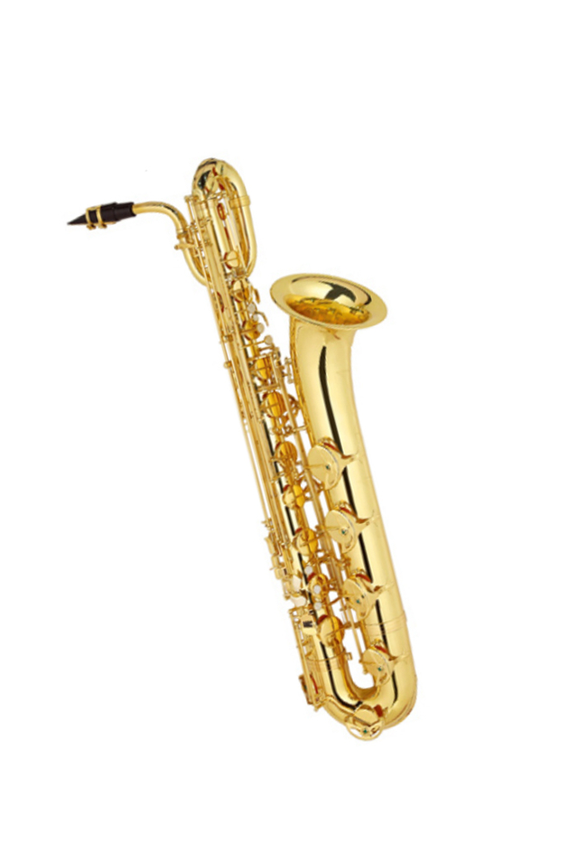 SP0111G Good Quality Gold Lacquered Yellow Brass Body Baritone Saxophone