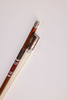 Premium Carbon Fiber Violin Bow Wood Grain Finish Hand Carved Snakewood Frog with Natural Horsehair (WV895CH-W)