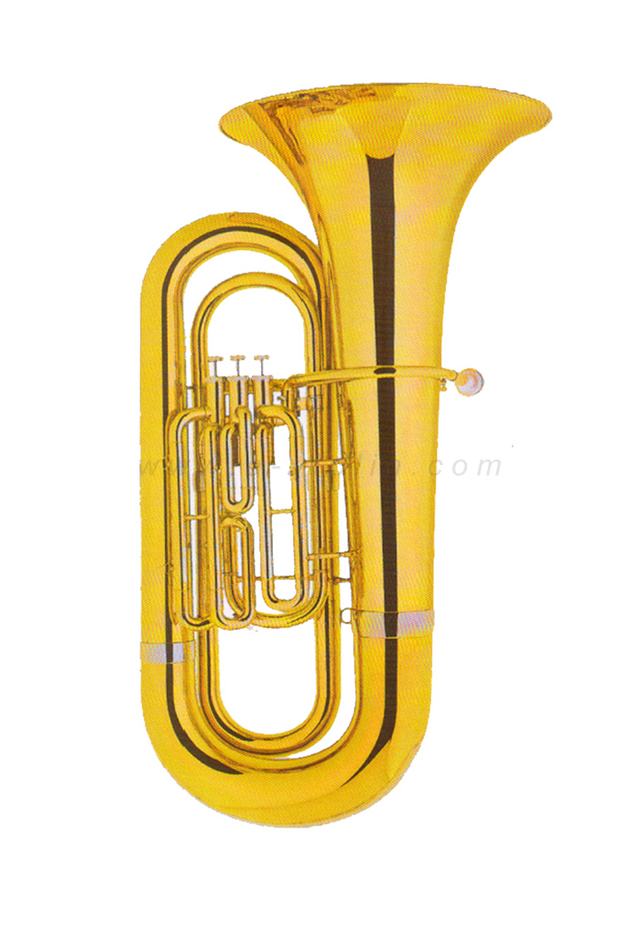 Handmade Gold lacquered Tuba 4/4 -Intermediate(TU-M3488G)