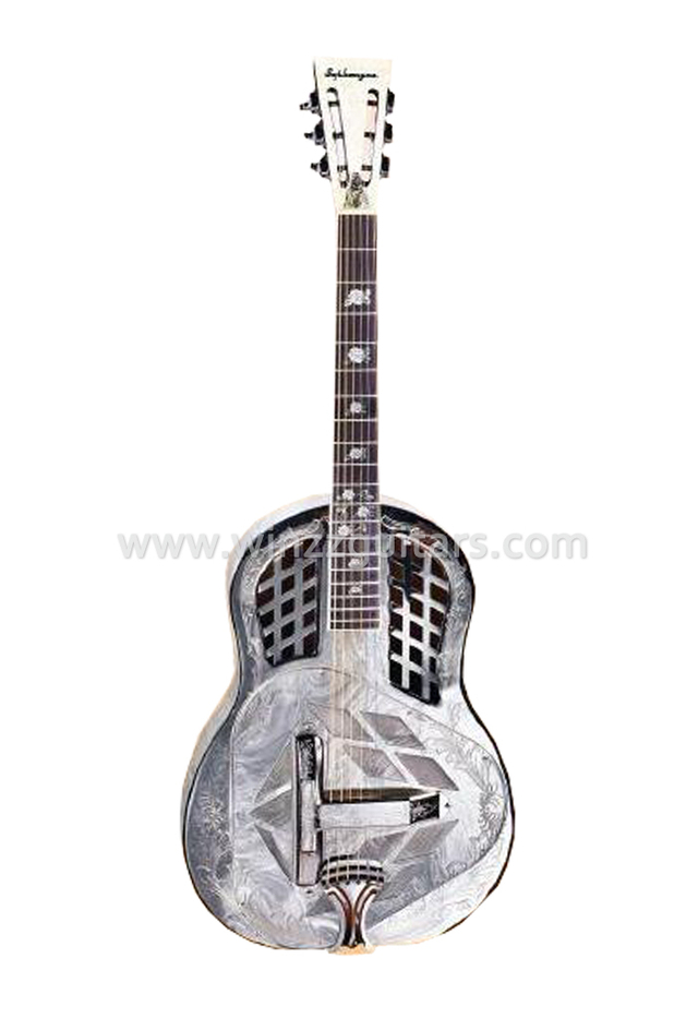 Metal With Engraving Resonator Guitar (RGS103)
