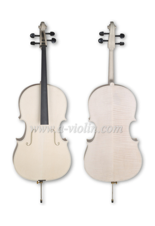 4/4, 3/4 Unfinished Handmade White Cello for Luthier (C150W)