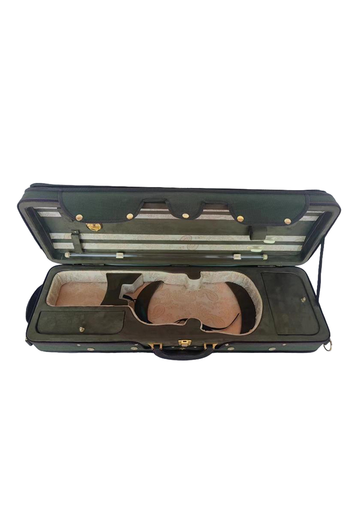 CSV071L Quality Oxford Exterior Nice Velvet Deluxe Foamed 4/4-3/4 Light Violin Case