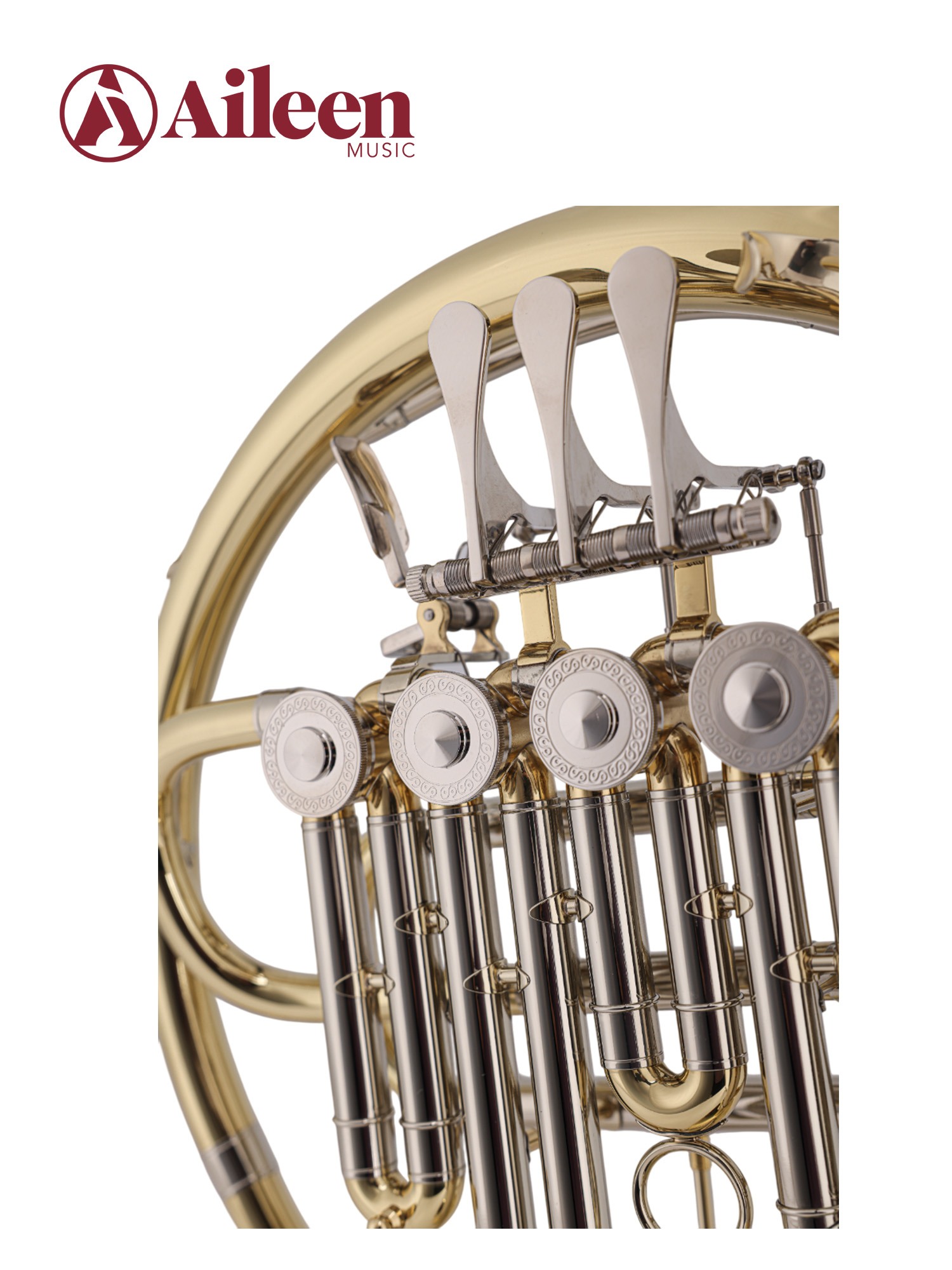 FH-M100G New Professional Separated Bell 4-Keys Single French Horn
