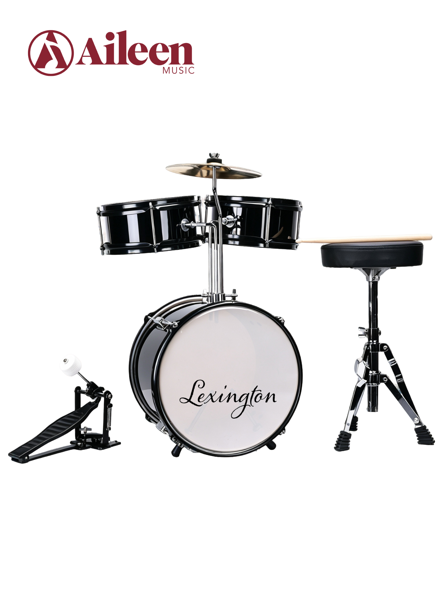 DSET-288 Bass Kids Drum Pedal Beginner Drum 3-PC Junior Drum Set for Kids
