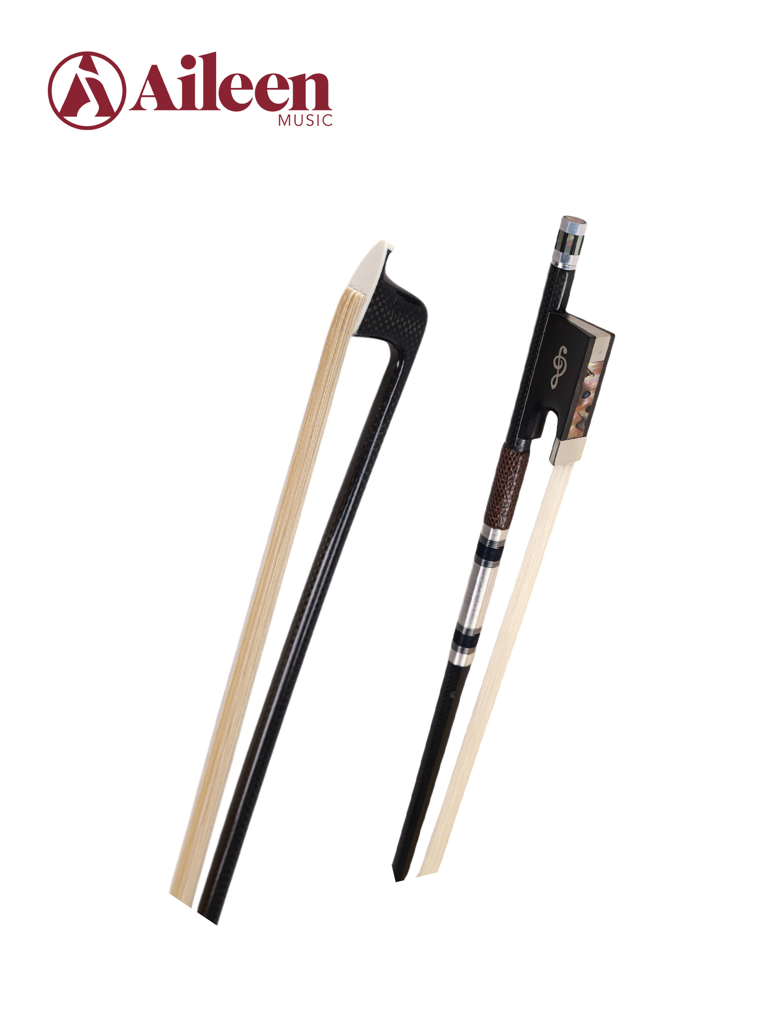 High-Performance Carbon Fiber Violin Bow with Hand-Carved Ebony Frog (WV885CH-G)