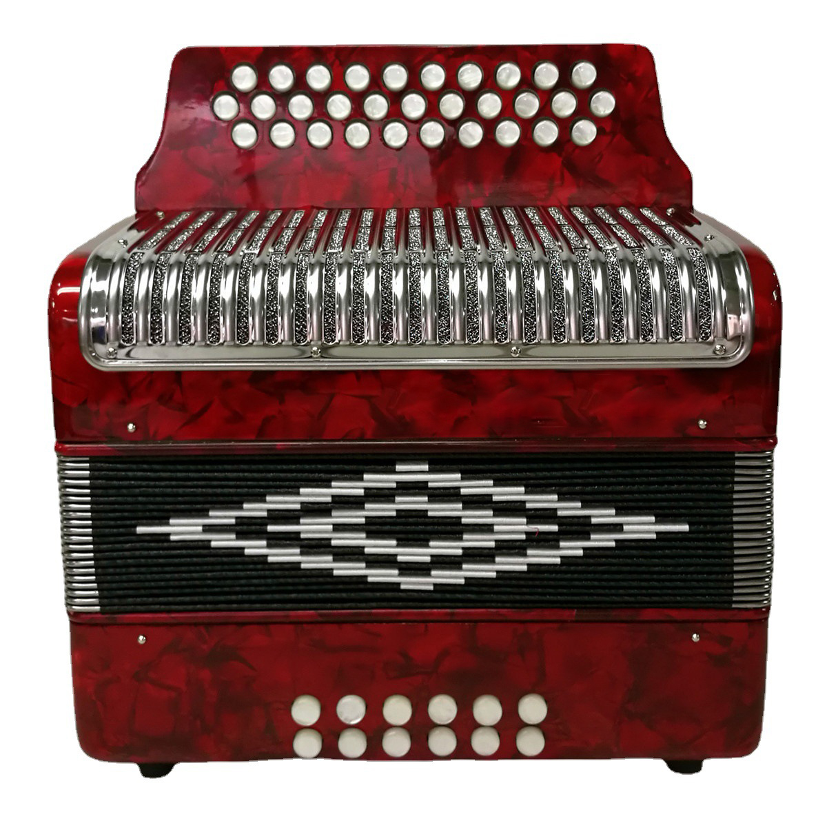 B3112SB Stainless Steel Grille 31 Button 12 Bass Button Accordion Professional