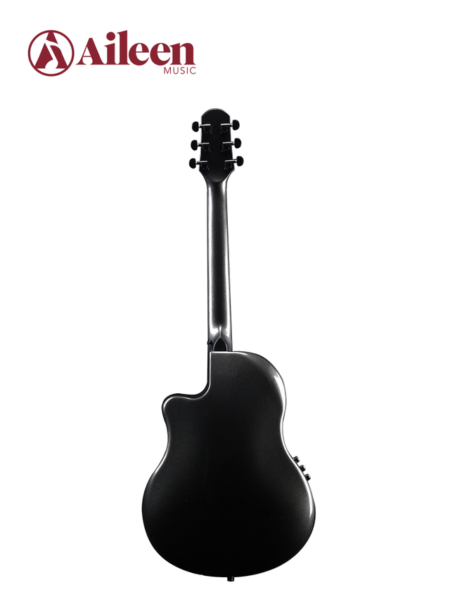 AFO350CE Good Quality 41" Carbon Top Round Back Acoustic Guitar