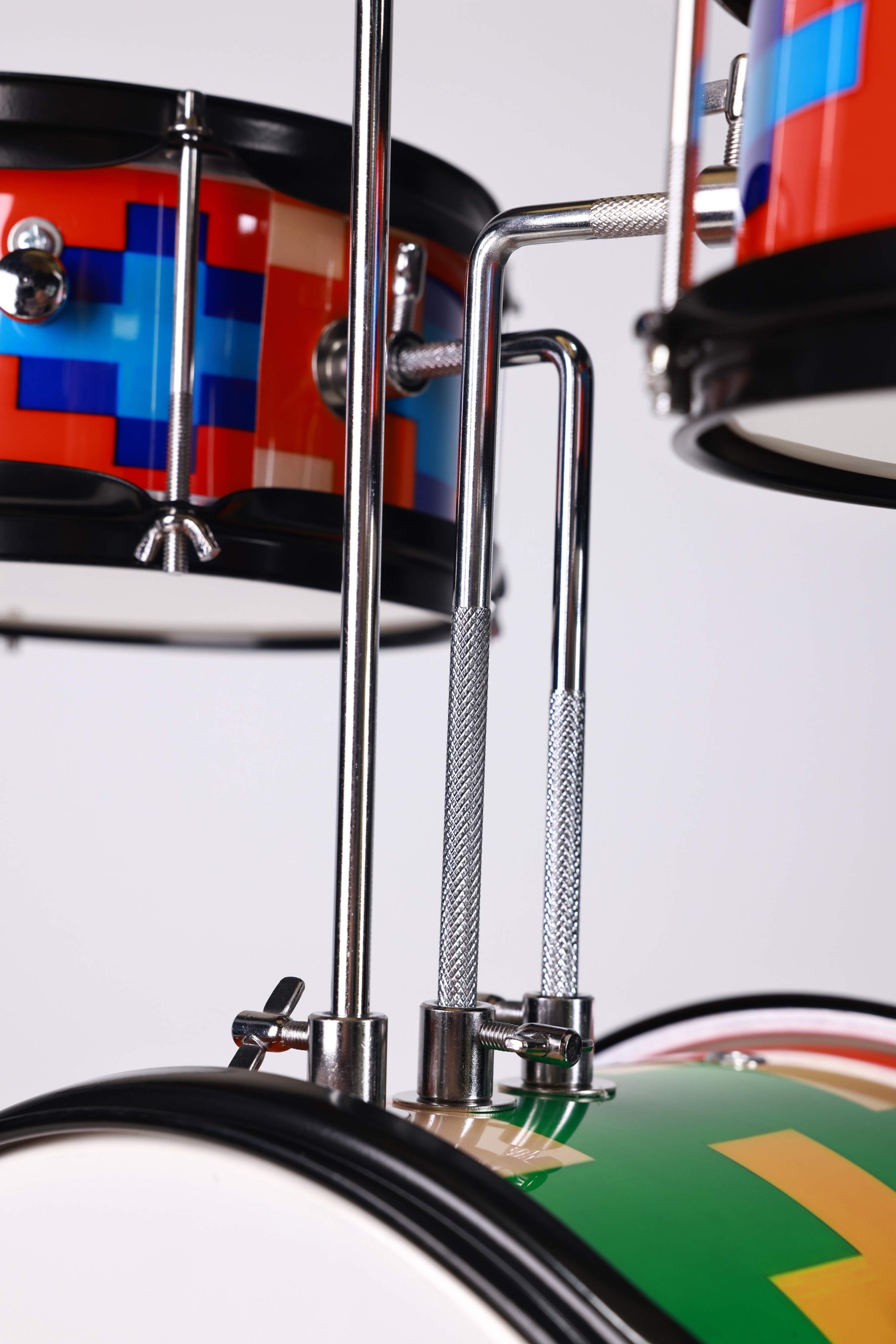 Custom 3-Piece Kids Drum Set with Personalized Shell Graphics | OEM/ODM Children's Drum Kit Manufacturer