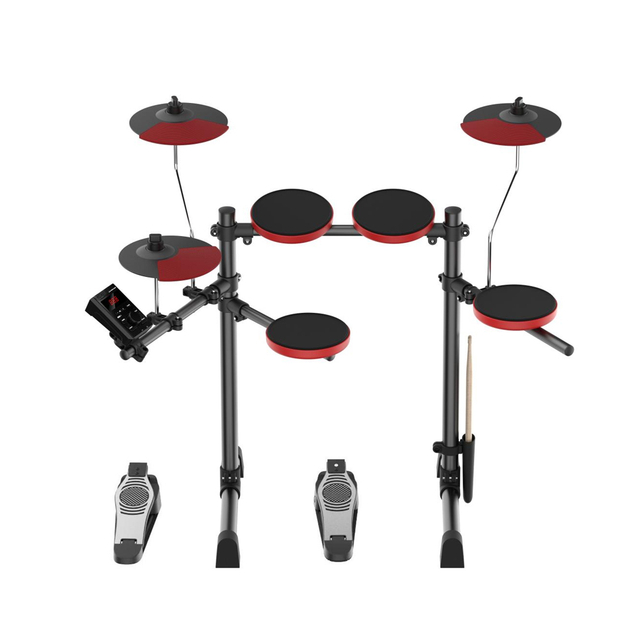 AED-140R Color Options Available 5 Piece Portable Electric Drum Kit