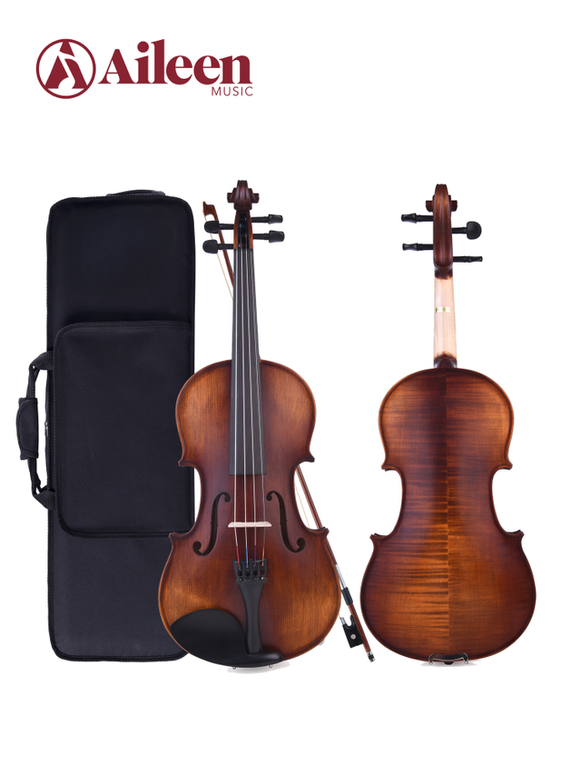 Wholesale Middle Grade Flame Back Metal violin german prices(VM100)
